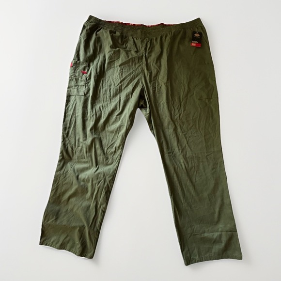 Dickies EDS Signature Women's Modern Classic Size 5XL Olive Scrubs Pants NWT - Picture 1 of 11